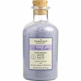 Stress Less By Aromafloria Ocean Mineral Bath Salts 23 Oz Blend Of Lavender, Chamomile, And Sage For Anyone