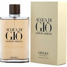Acqua Di Gio Absolu By Giorgio Armani Eau De Parfum Spray 6.7 Oz For Men