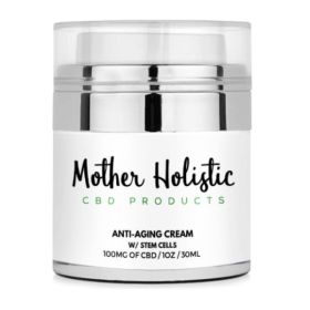 CBD Facial Anti-Aging Cream with Swiss Apple Stem Cells - 100mg/1oz (Pack of 1)