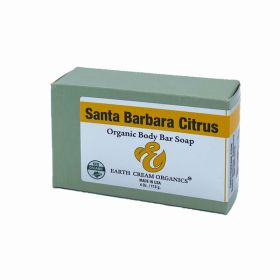 Organic Body Bar Soap, Santa Barbara Citrus 3 pack (Pack of 3)