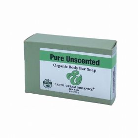 Organic Body Bar Soap, Pure Unscented 3 pack (Pack of 3)