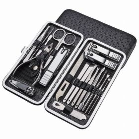 Manicure set 16 instruments in each set - Gold Case (Pack of 1)